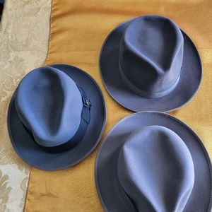 Fedora (3) Different brands including Stetson